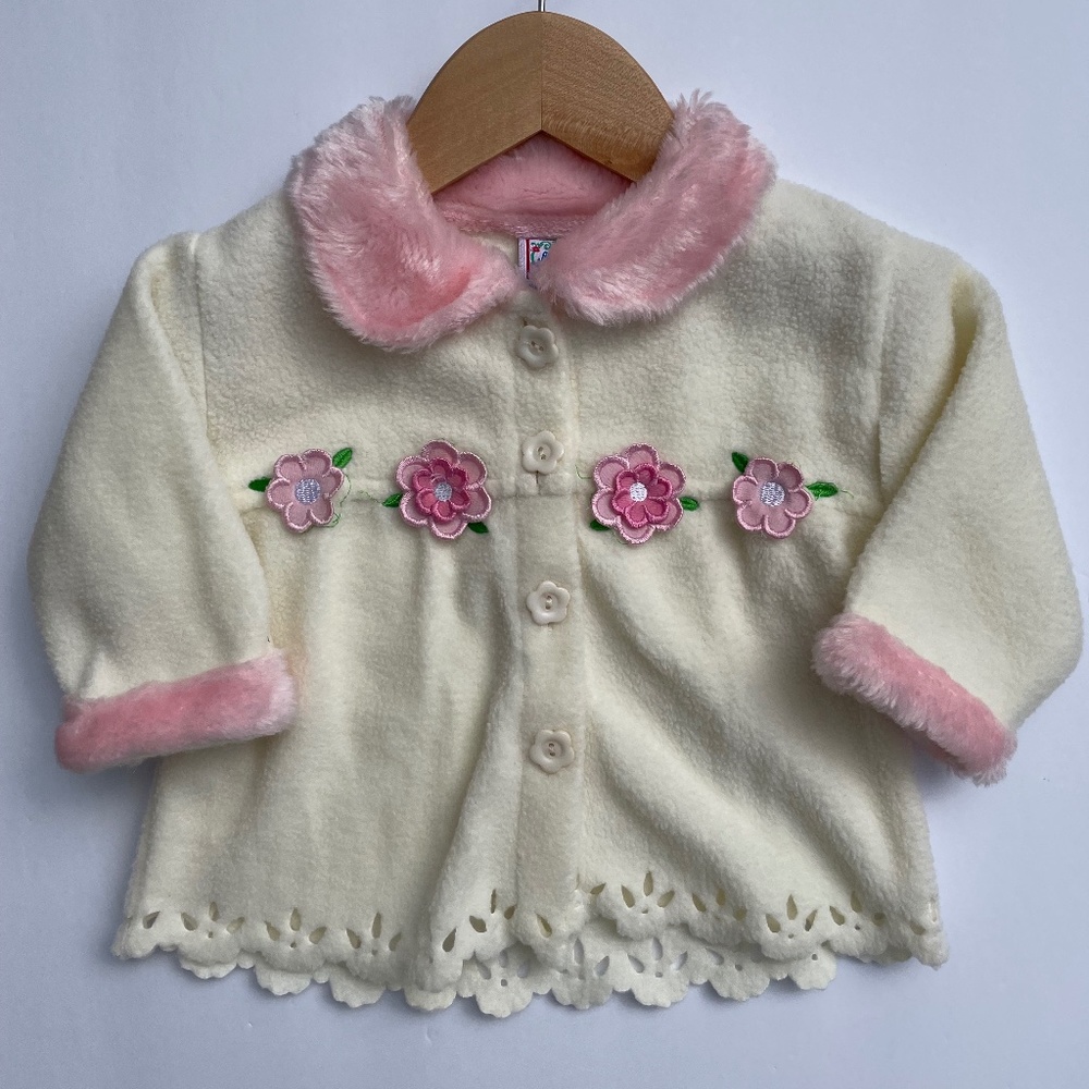 Vintage Infant Fleece Cardigan